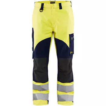 Blåkläder Multinorm work trousers, Hi-vis Yellow/Marine