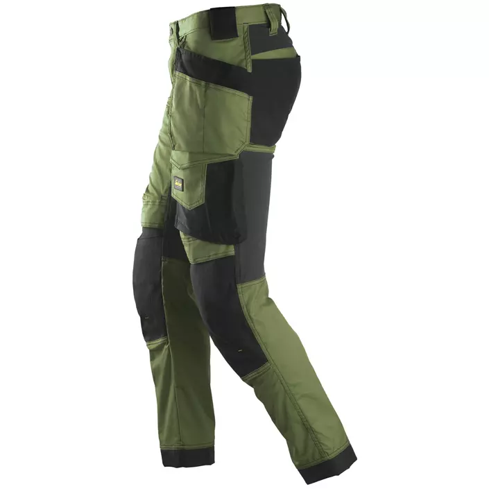 Snickers AllroundWork craftsman trousers 6241, khaki green/black, large image number 3