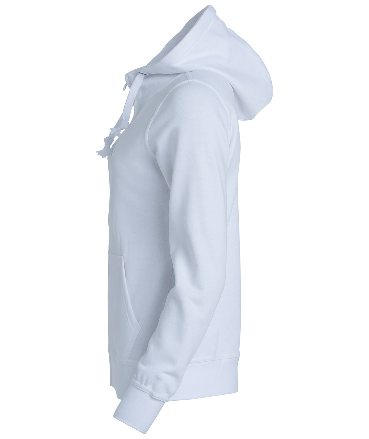 Clique Basic Hoody Zip dame h&aelig;ttetr&oslash;je, Hvid, large image number 1