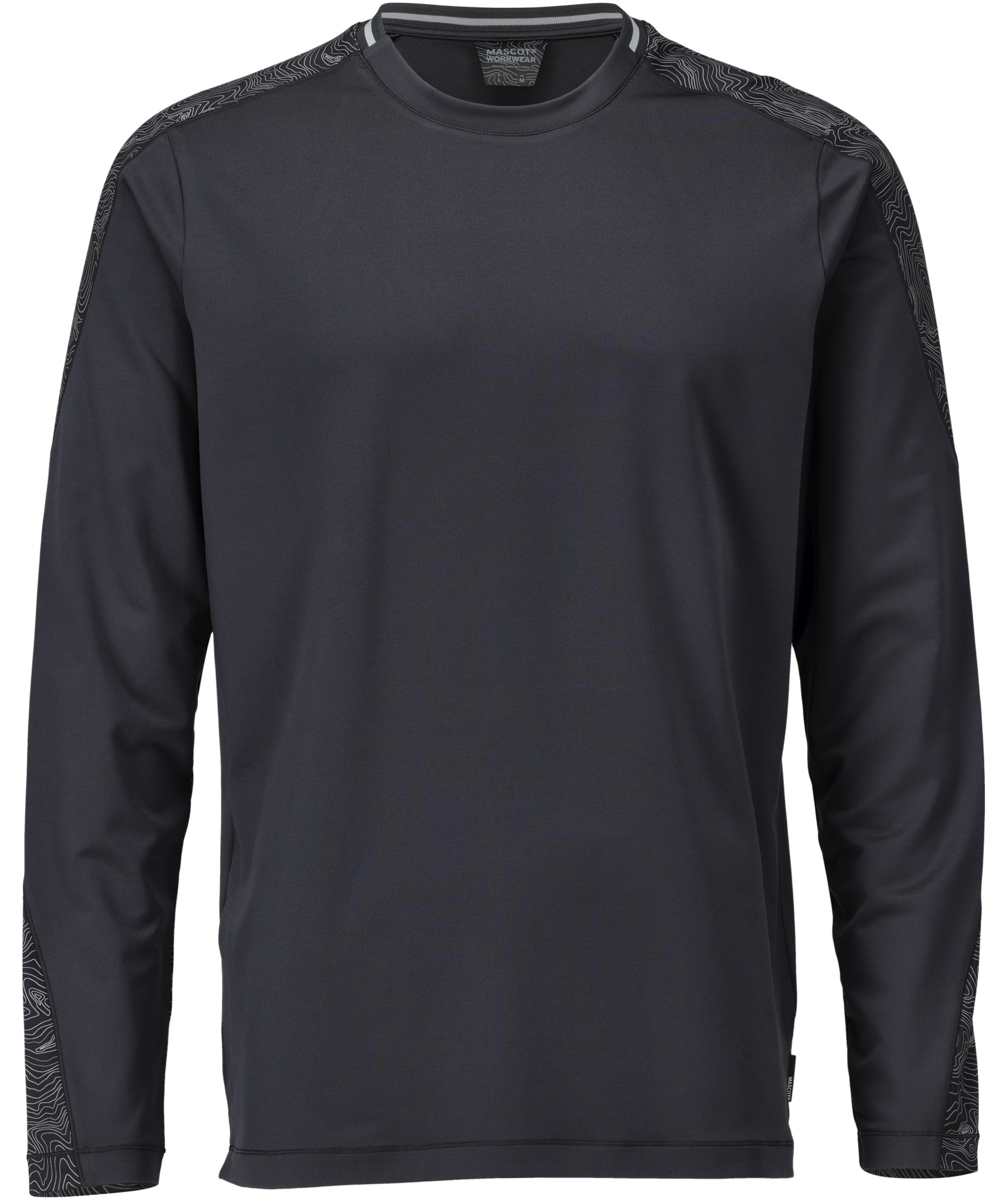 Mascot Customized l&aring;ng&auml;rmad T-shirt, Svart