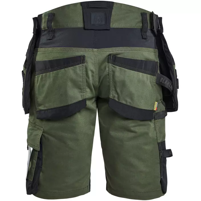 Blåkläder Striker hantverksshorts, Skog grön/svart, large image number 1