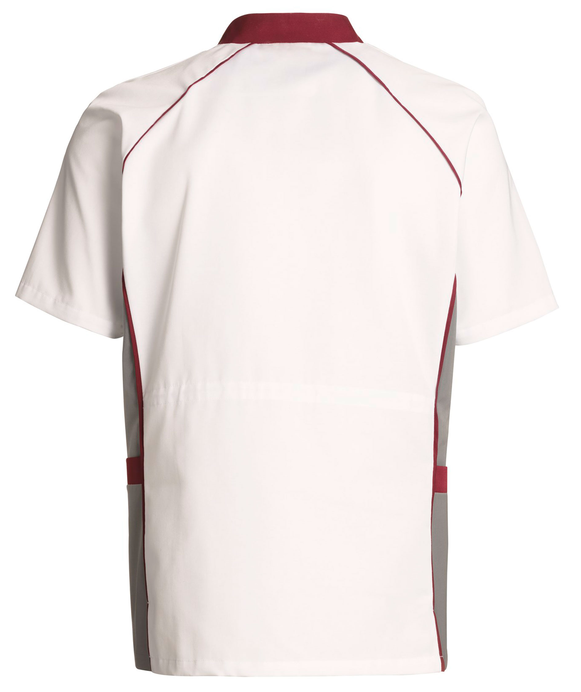 Kentaur  smock with contrasting colours, White/Grey/Bordeaux, large image number 2