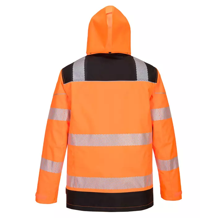Portwest PW3 5-i-1 work jacket, Hi-Vis Orange/Black, large image number 2