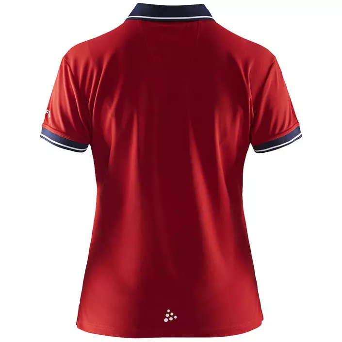 Craft Noble pique dame polo T-shirt, Bright red, large image number 1