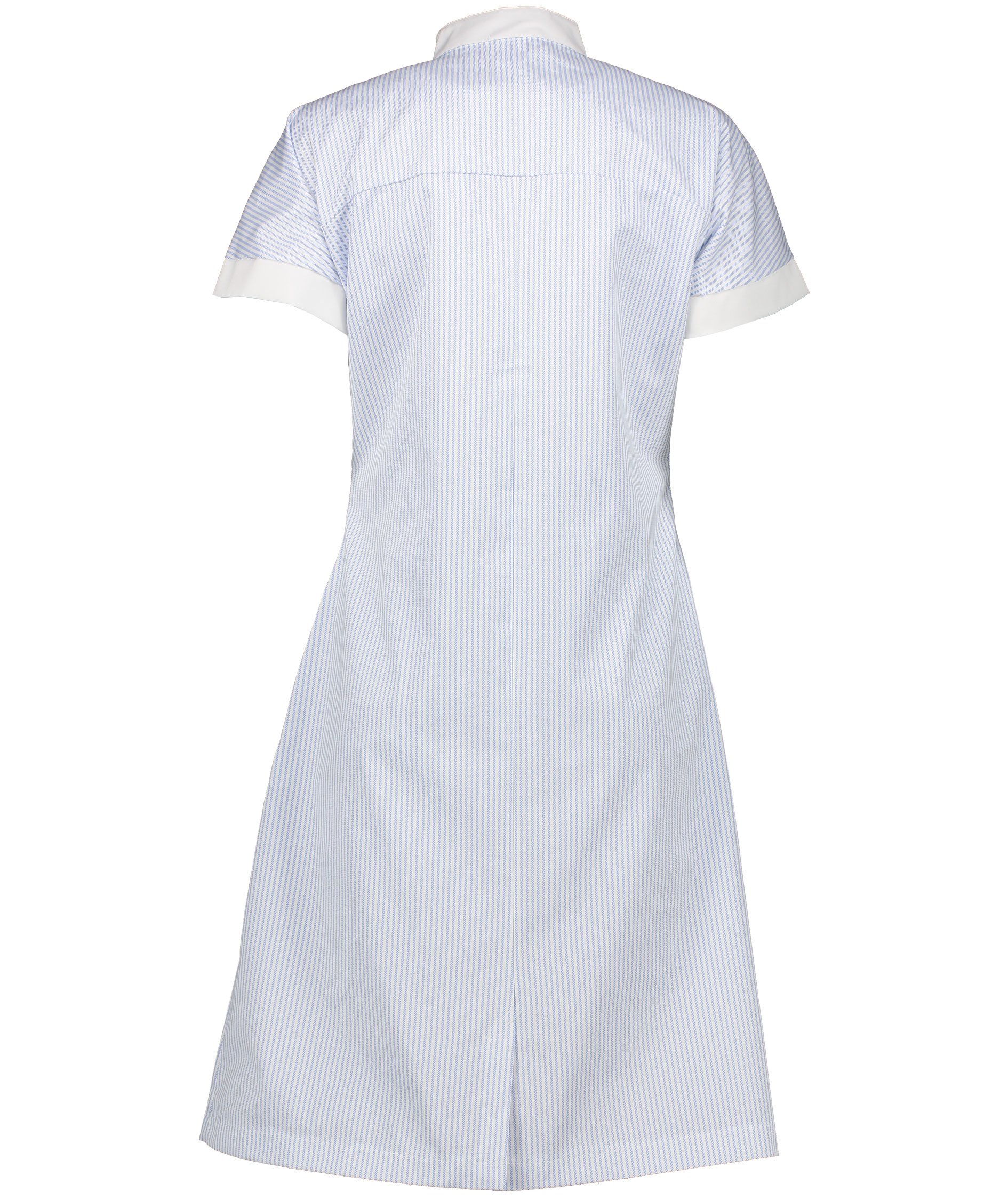 Borch Textile Damenkleid, Hellblau/wei&szlig; gestreift