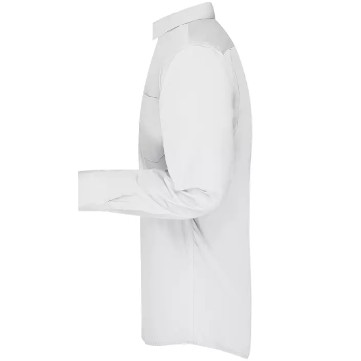 James & Nicholson modern fit  shirt, White, large image number 3