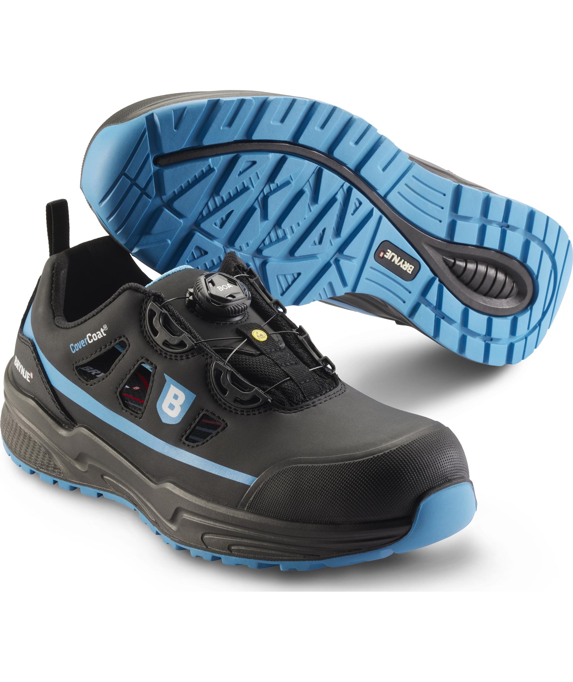 2. Sortering Brynje Blue Style sikkerhedssandaler S1P, Sort