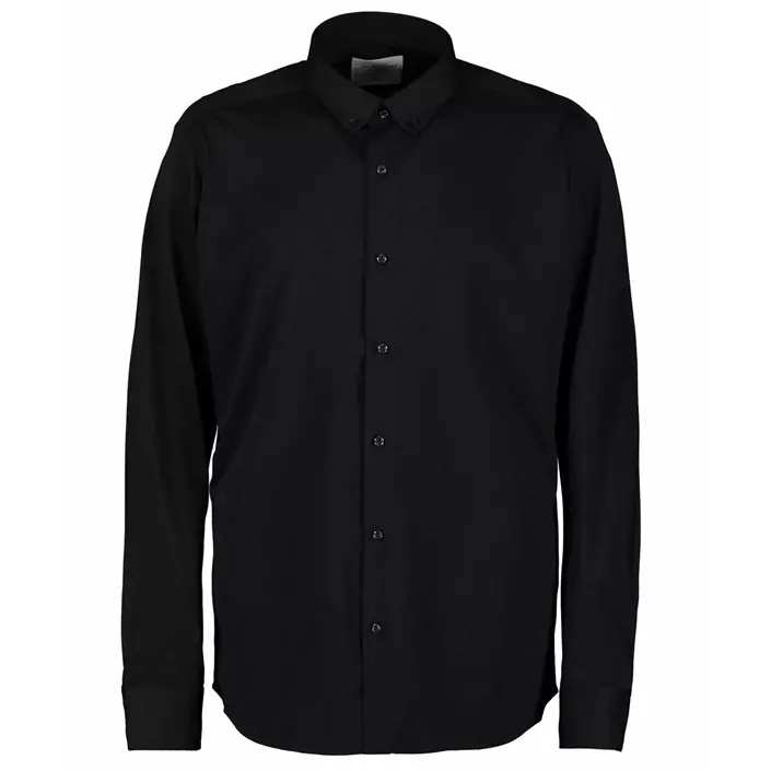 Seven Seas Modern fit jerseyshirt, Black, large image number 0