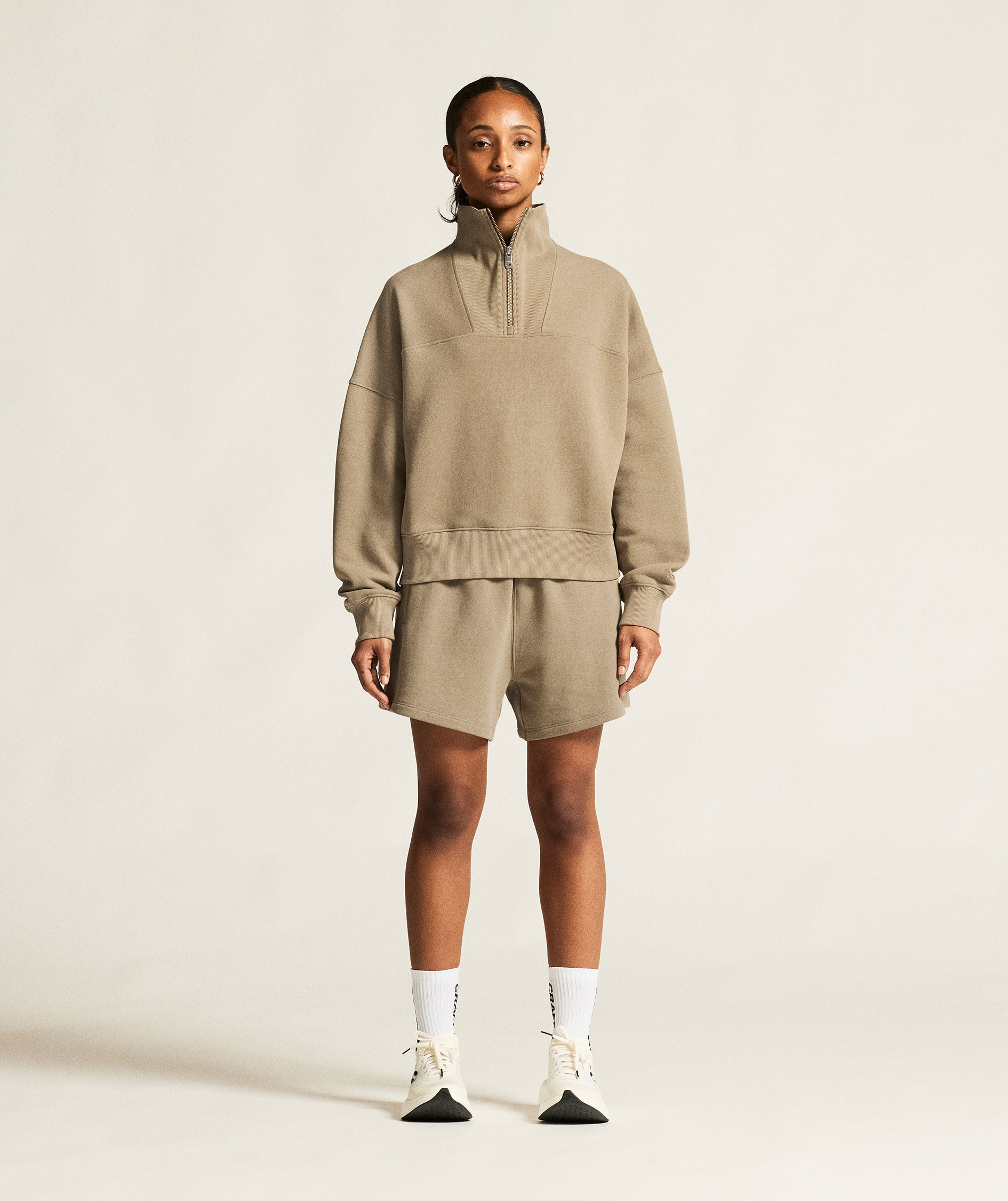 Craft Frequent women's half zip, Taupe, large image number 7