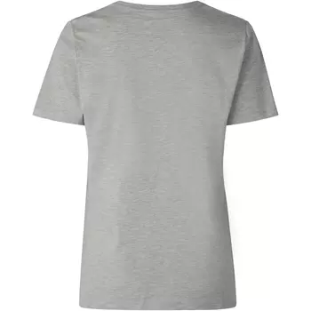 ID organic women's T-shirt, Light grey mottled