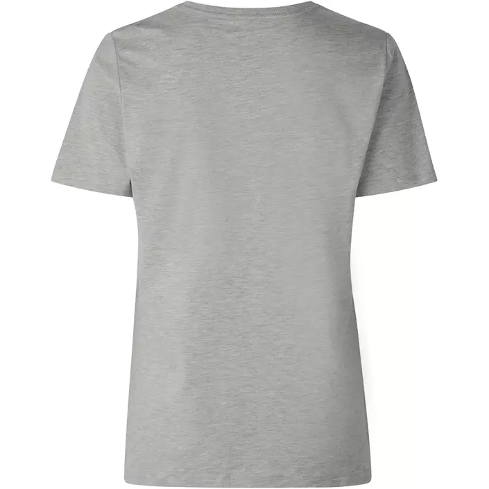 ID organic women's T-shirt, Light grey mottled, large image number 1