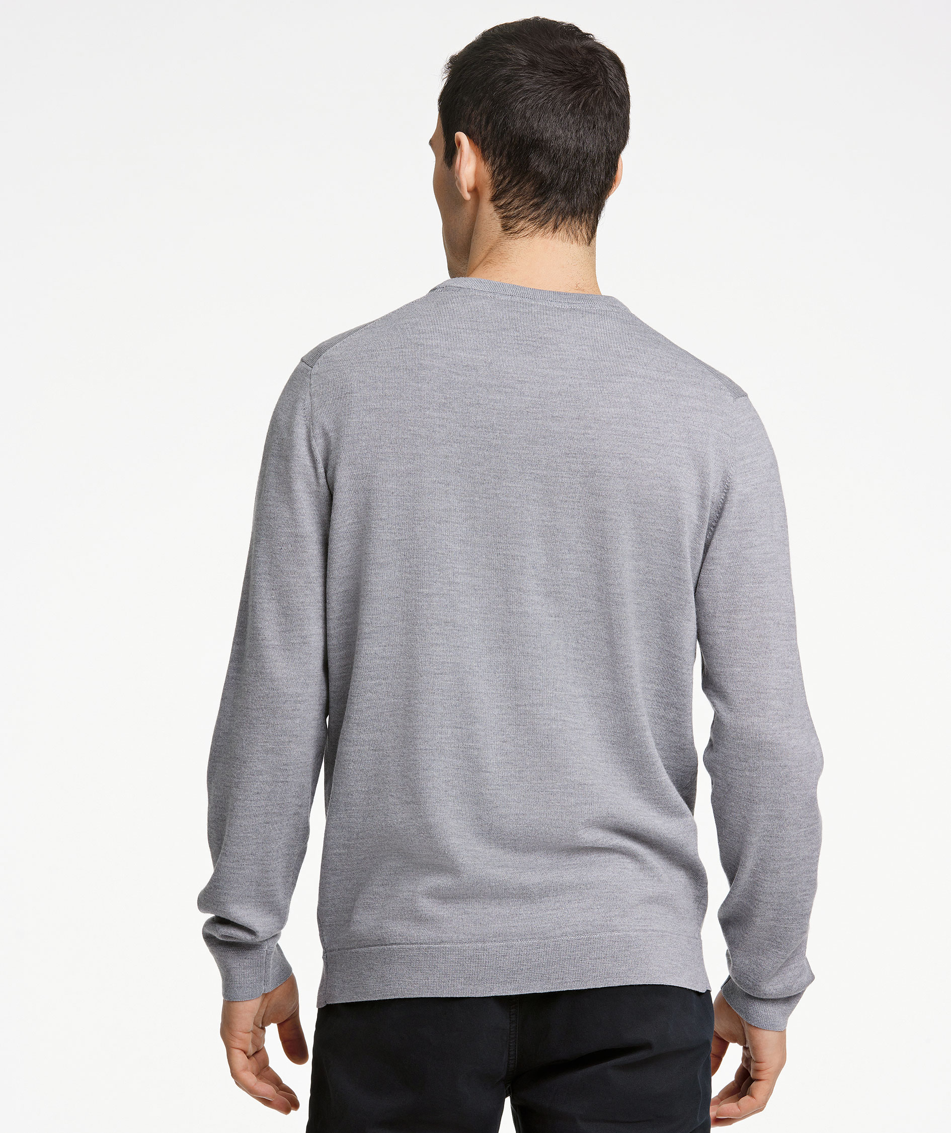 Lindbergh knitted pullover with merino wool, Grey Mel, large image number 6