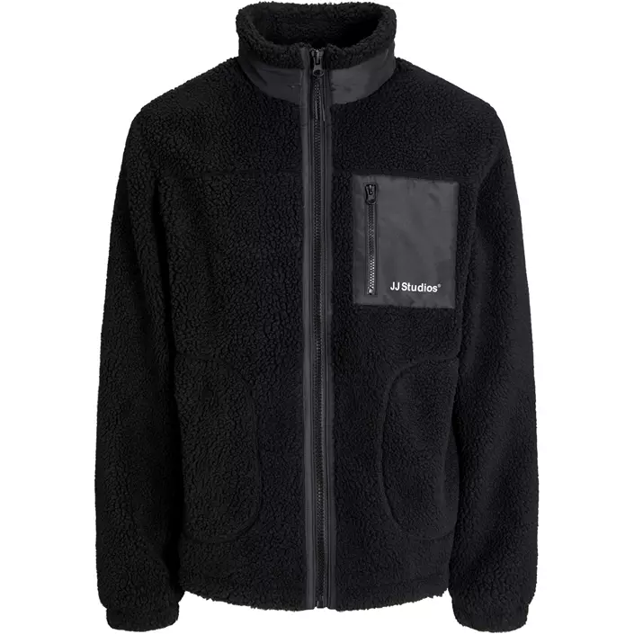 Jack & Jones Plus JJESOHO pälsfiberjacka, Black, large image number 0