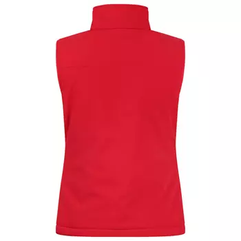 Clique lined women's softshell vest, Red