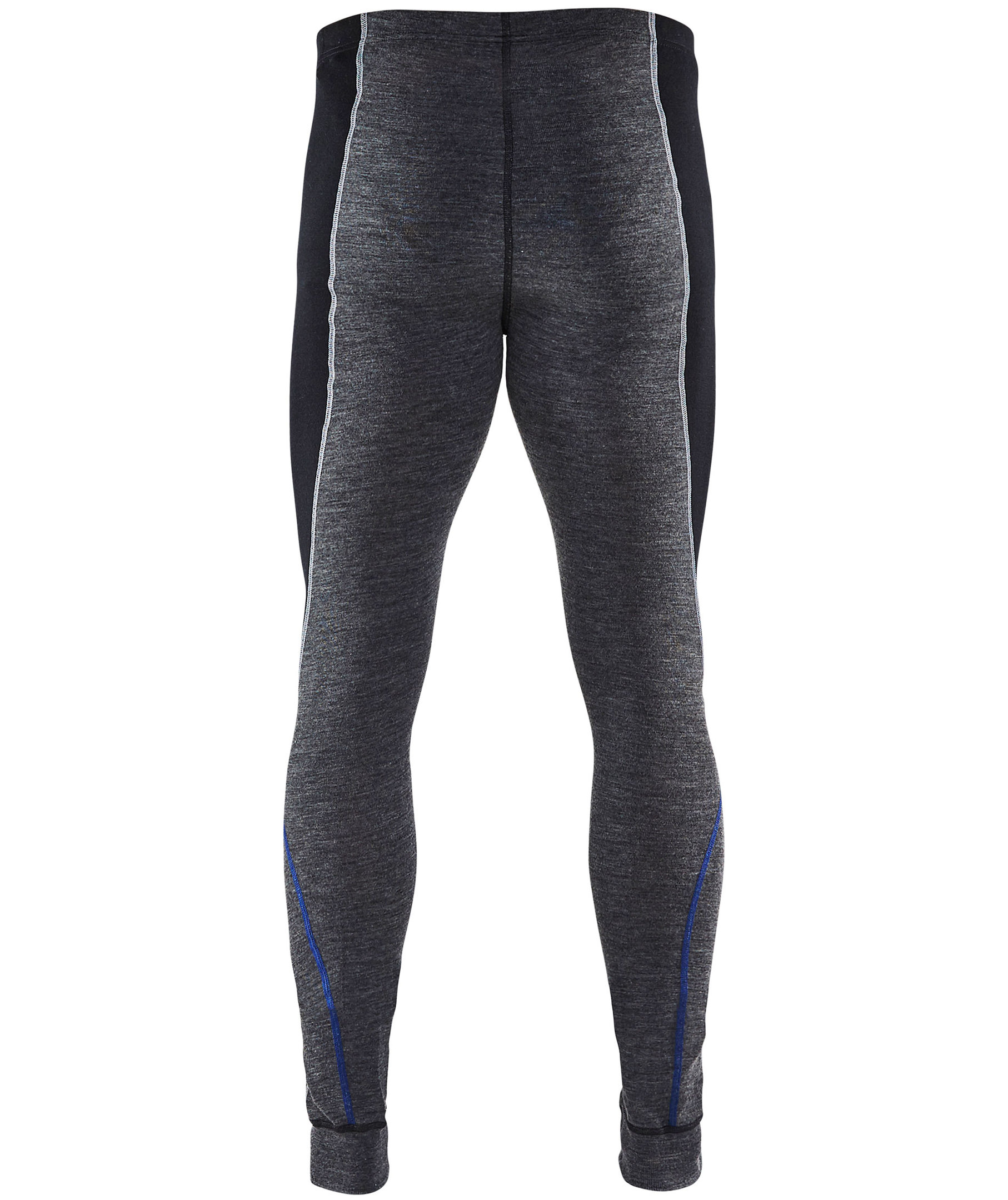 Bl&aring;kl&auml;der WARM underst&auml;ll byxa med merinoull, Gr&aring;/Svart