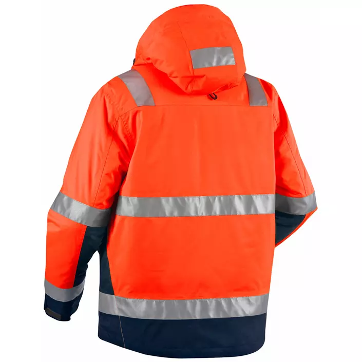 Blåkläder Vinter arbeidsjakke, polyester twill, Oransje/Marine, large image number 1