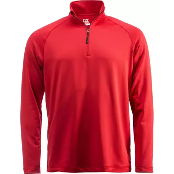 Cutter & Buck Coos Bay halfzip sweatshirt, Röd
