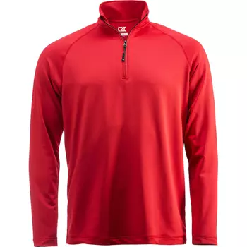 Cutter & Buck Coos Bay halfzip sweatshirt, Röd
