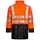 Lyngsøe PU/PVC rain jacket, Hi-vis Orange/Marine, Hi-vis Orange/Marine, swatch