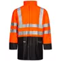 Lyngsøe PU/PVC rain jacket, Hi-vis Orange/Marine