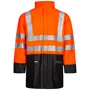 Lyngsøe PU/PVC rain jacket, Hi-vis Orange/Marine