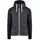 YOU Bronx Raglan hoodie med blixtlås, Koks blandad/svart, Koks blandad/svart, swatch