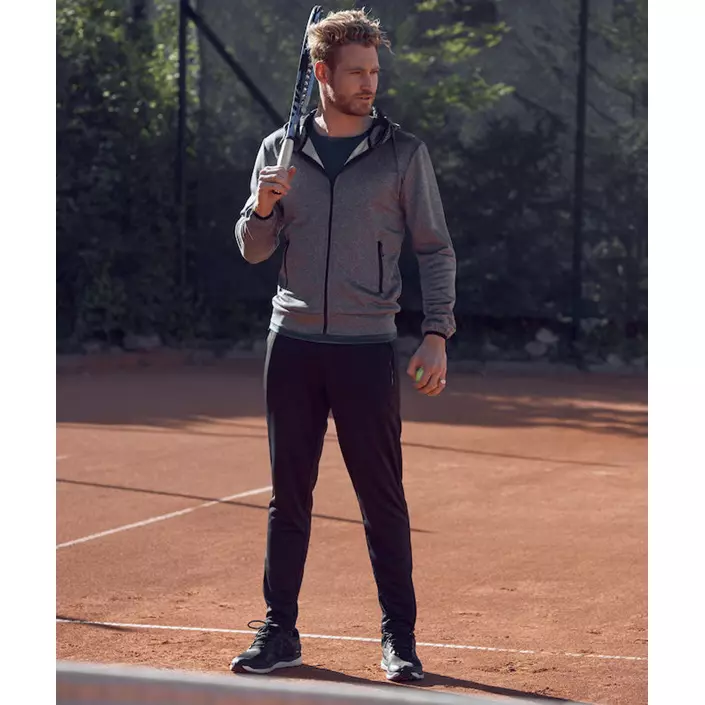 Clique Ottawa sweat hættetrøje med lynlås, Gråmeleret, large image number 1