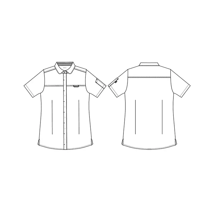 Kentaur modern fit women's short-sleeved shirt, Dark Ocean, large image number 2