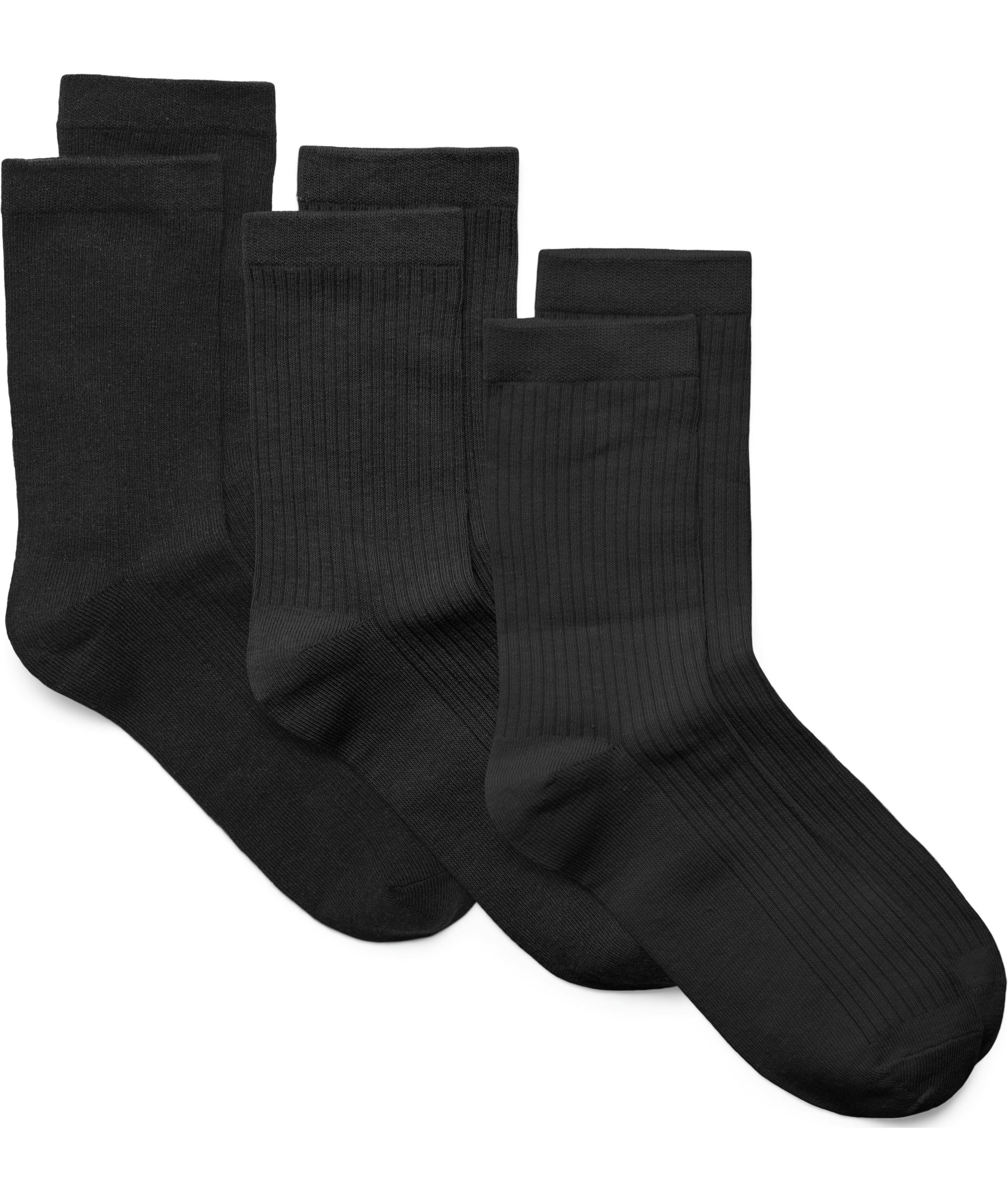 Vero Moda VMKLARA 3-pack damestr&oslash;mper, Black, Black, swatch