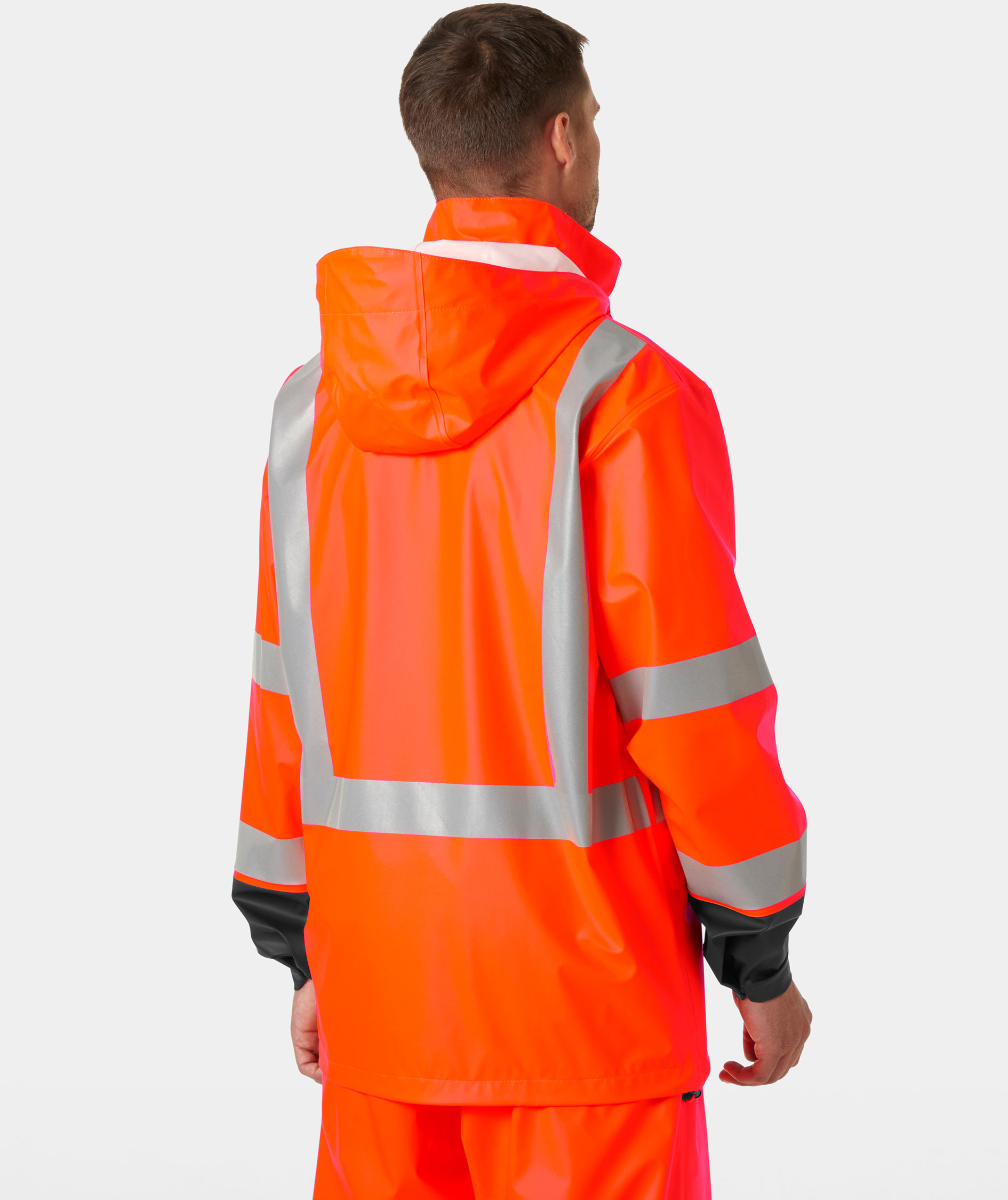 Helly Hansen Addvis rain jacket, Hi-vis Orange/Ebony, large image number 3