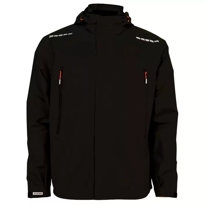 Ocean Outdoor High Performance rain jacket, Black, large image number 0
