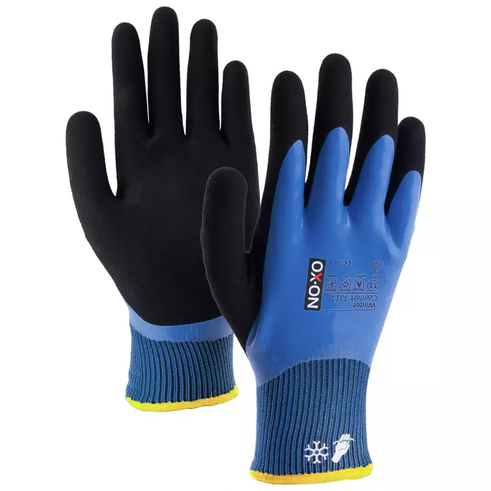 OX-ON Winter Comfort 3311 work gloves, Blue/Black, large image number 0