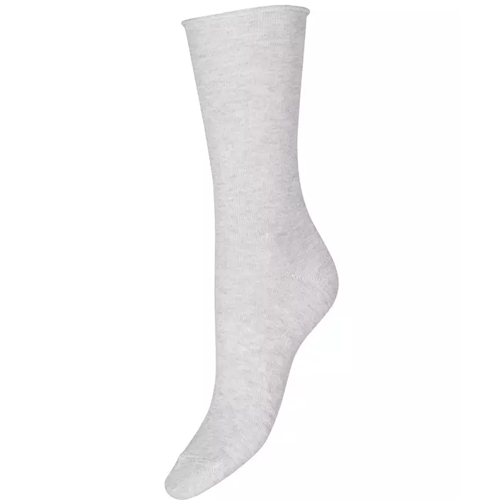 Decoy Fine Knit socks, Light grey melange, Light grey melange, large image number 0