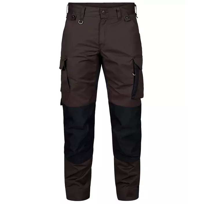 Engel X-treme work trousers, Mocca Brown/Black, large image number 0