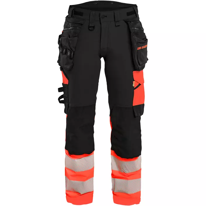 Blåkläder hantverksbyxa dam full stretch, Svart/Varselröd, large image number 0