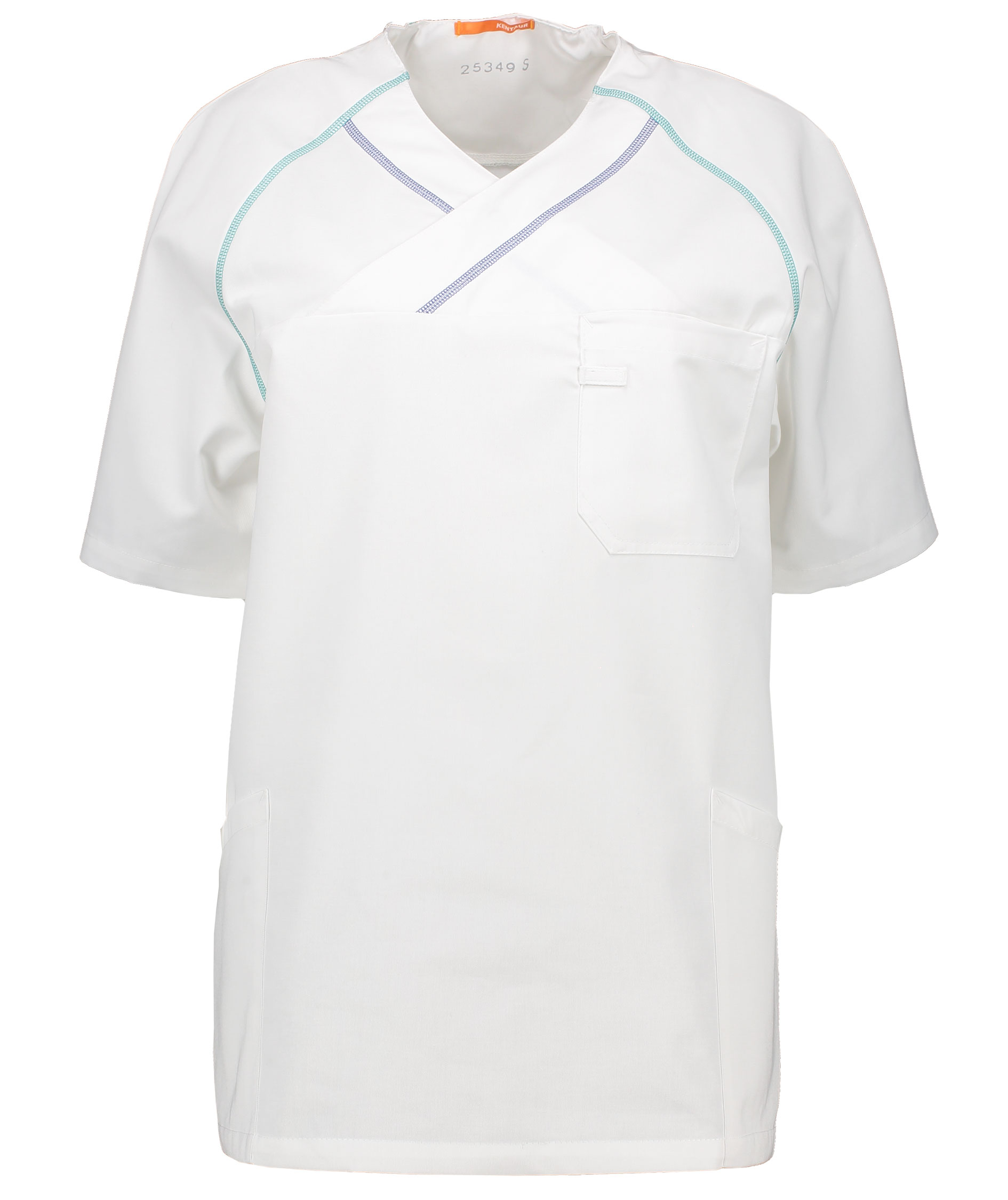 Kentaur unisex smock, White/Blue/Green, large image number 0