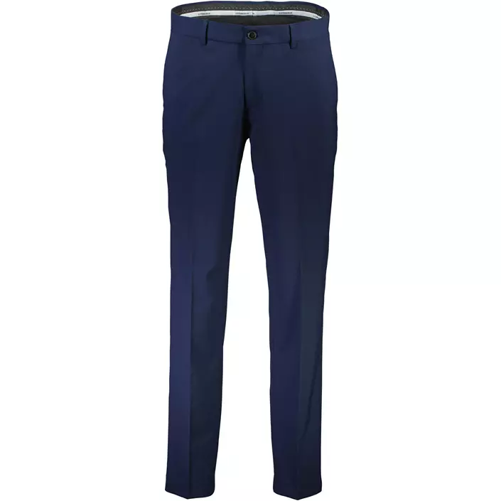 Lindbergh Superflex slim fit bukser, DK Blue Mel, large image number 0