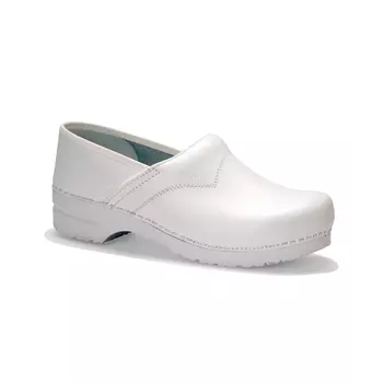 Sanita San Flex clogs with heel cover O2, White