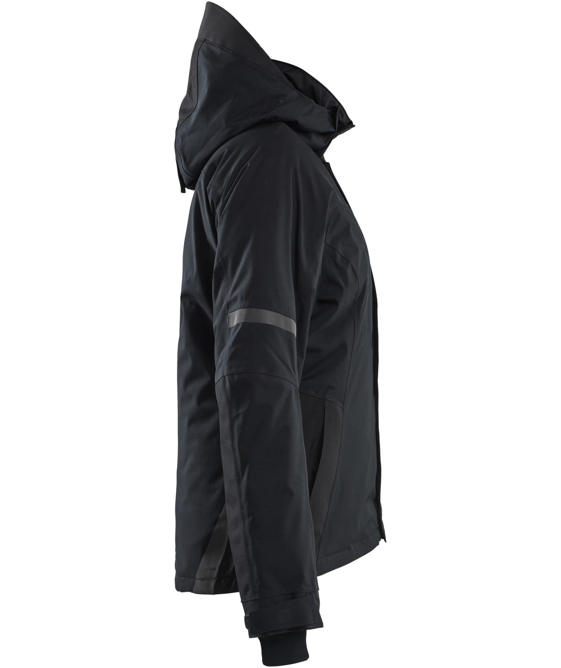 Bl&aring;kl&auml;der dame vinterjakke, Sort, large image number 2