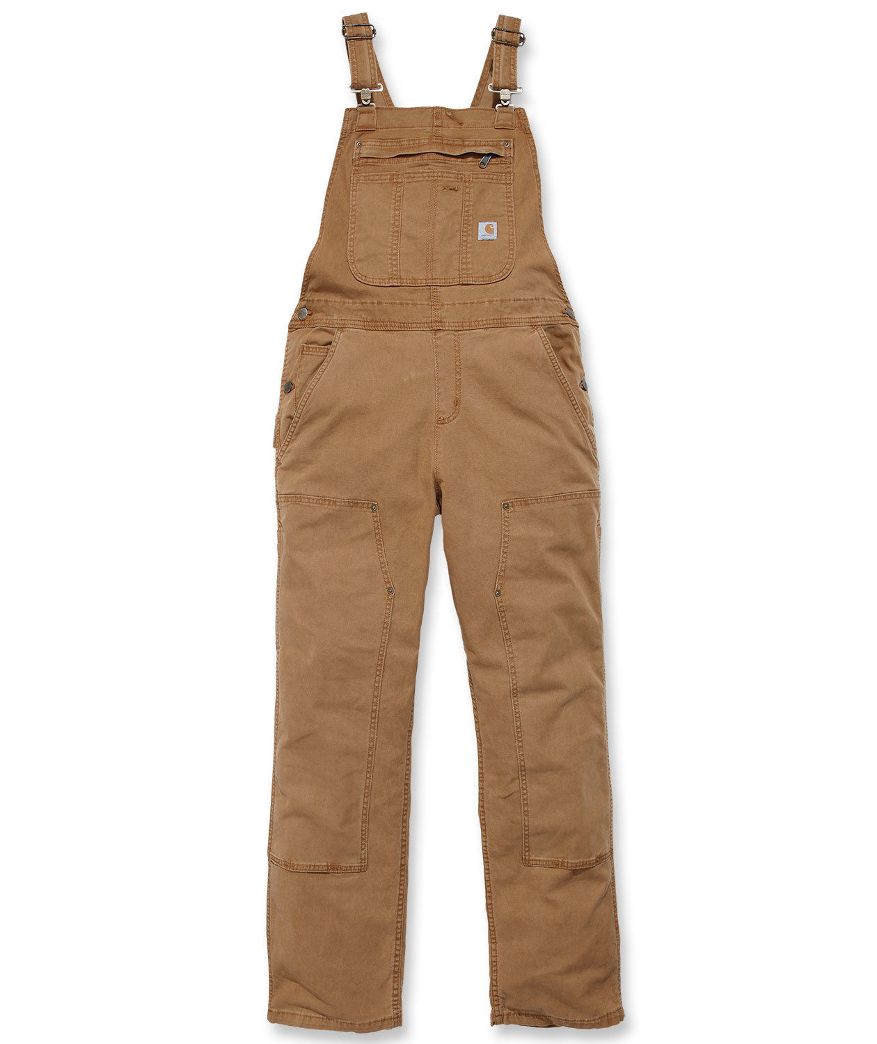 Carhartt Double Front BIB overall dam, Brun, Brun, swatch