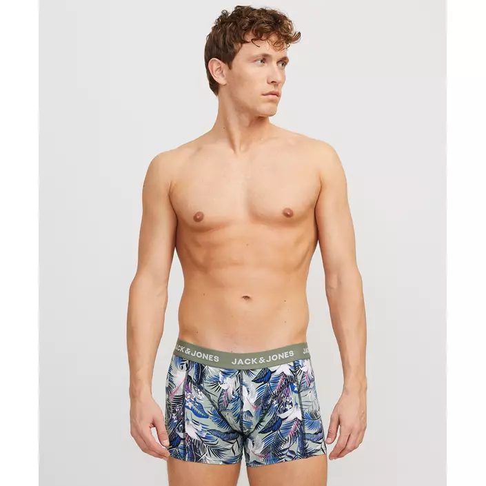Jack & Jones JACBRADY FLOWER 3-pack kalsonger, Sky Captain, large image number 1