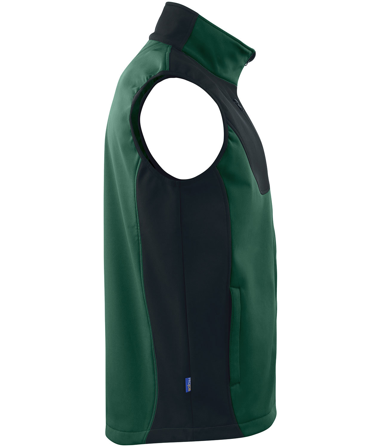 ProJob softshellvest 3702, Skovgr&oslash;n, large image number 3