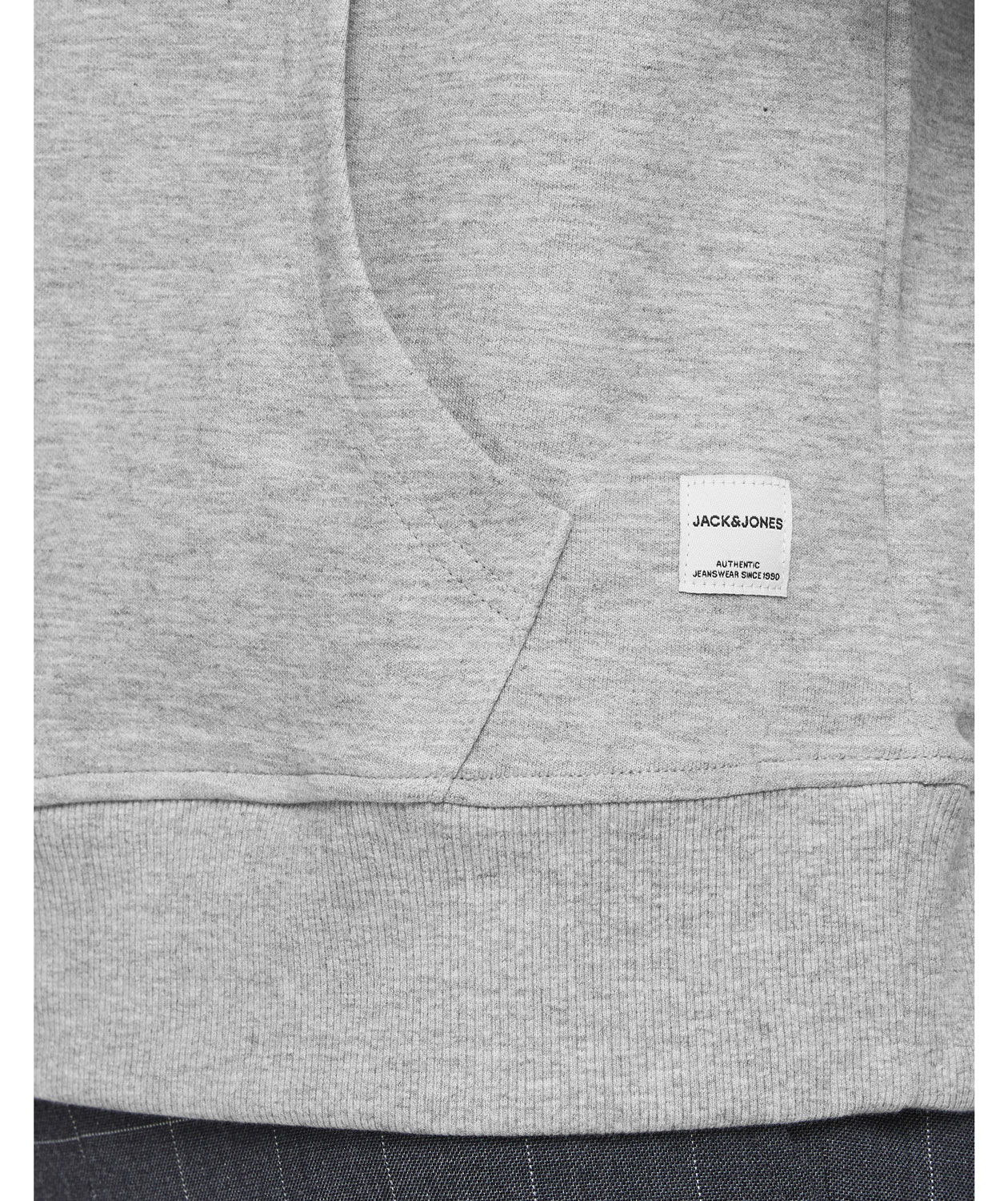 Jack & Jones JJEBASIC hoodie, Light Grey Melange, large image number 3