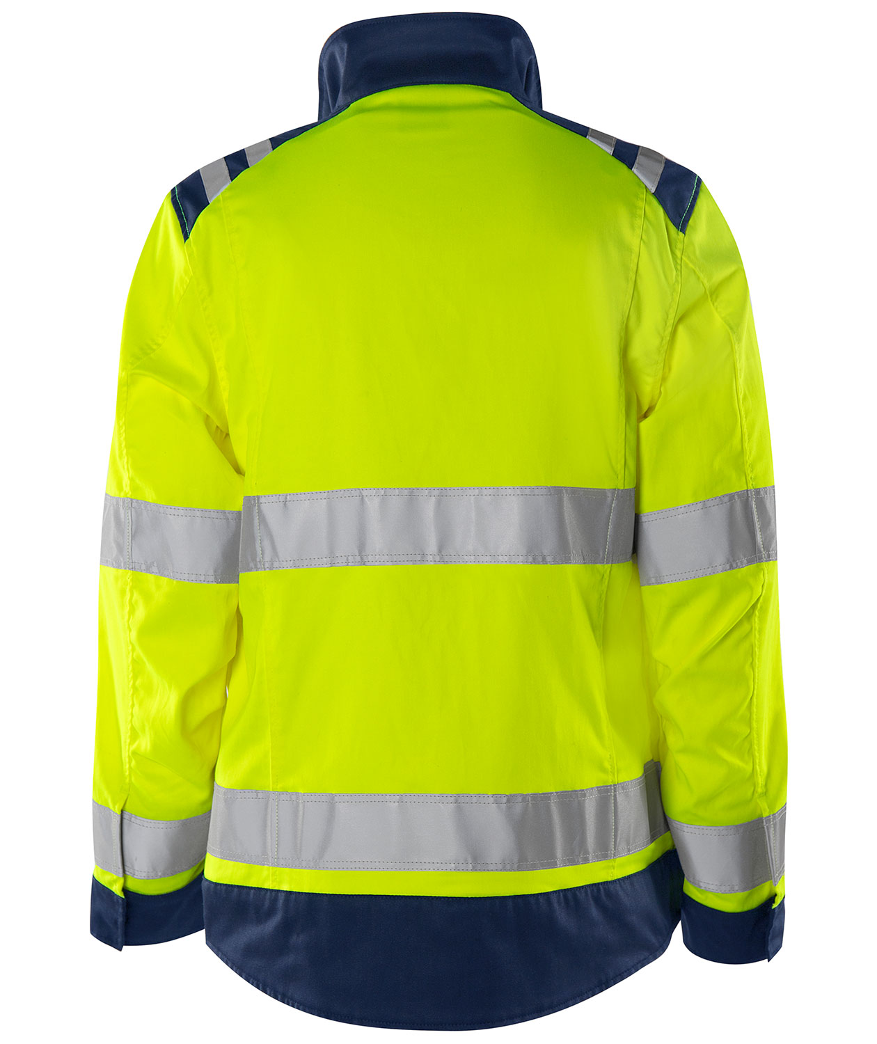 Fristads Green women's work jacket&nbsp;4067 GPLU, Hi-Vis yellow/marine, large image number 1