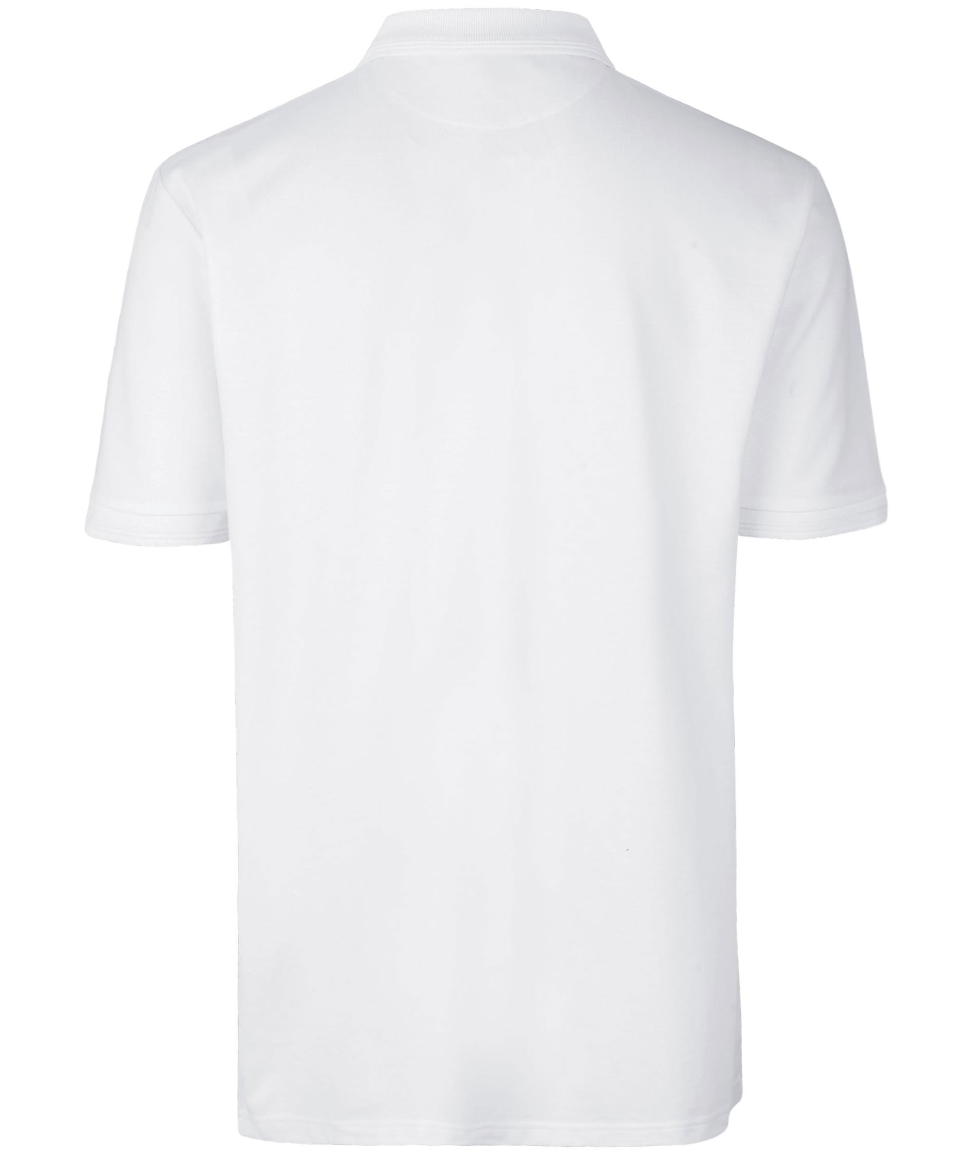 ID PRO Wear Polo T-shirt med trykknapper, Hvid, large image number 1