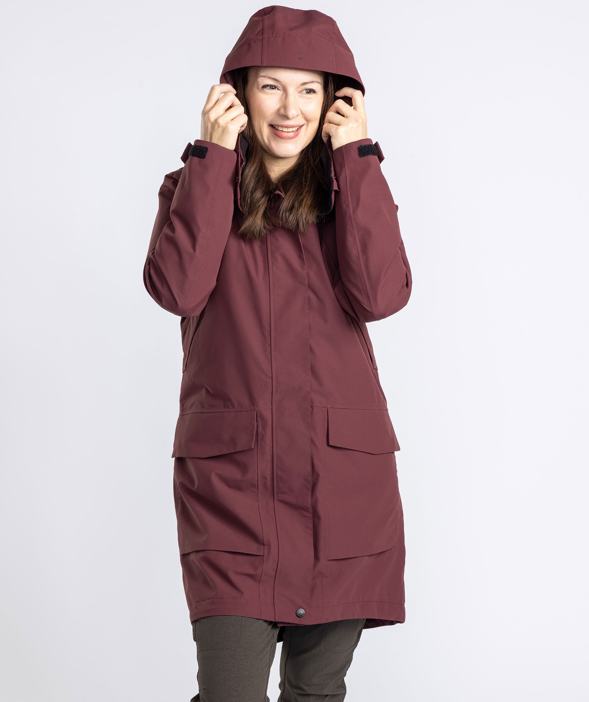 Pinewood dame regnparka, Earth Plum, large image number 8