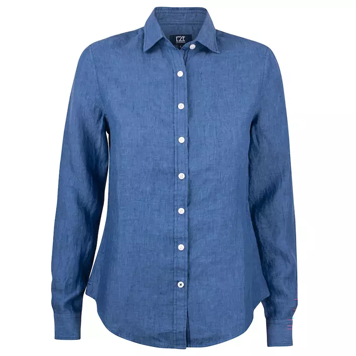 Cutter & Buck Summerland Modern fit dame hørskjorte, Dream blue, large image number 0