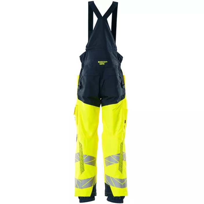 Mascot Accelerate Safe winter trousers, Hi-Vis Yellow/Dark Marine, large image number 1