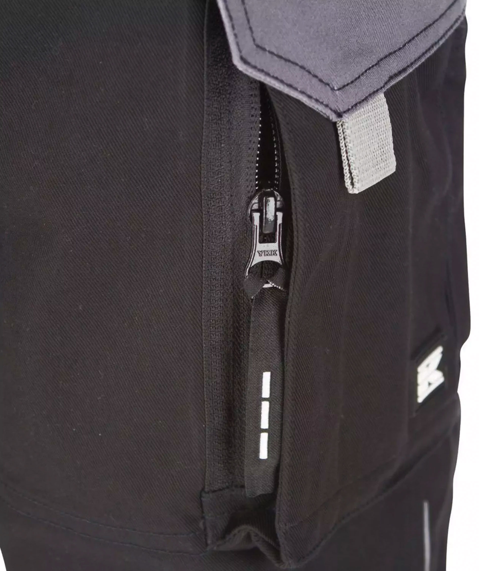 Kramp Original arbeidsbukse med belte, Svart/Gr&aring;, large image number 4