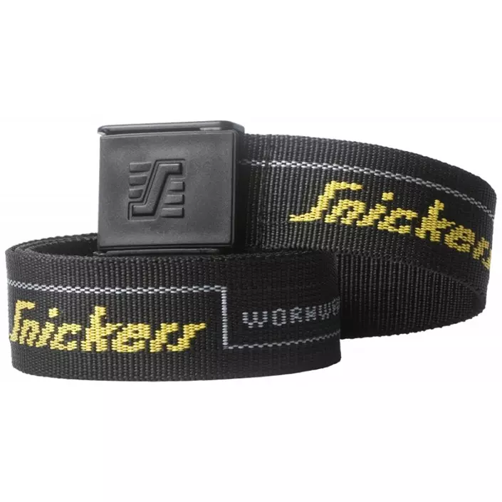 Snickers logo belt, Black, large image number 0